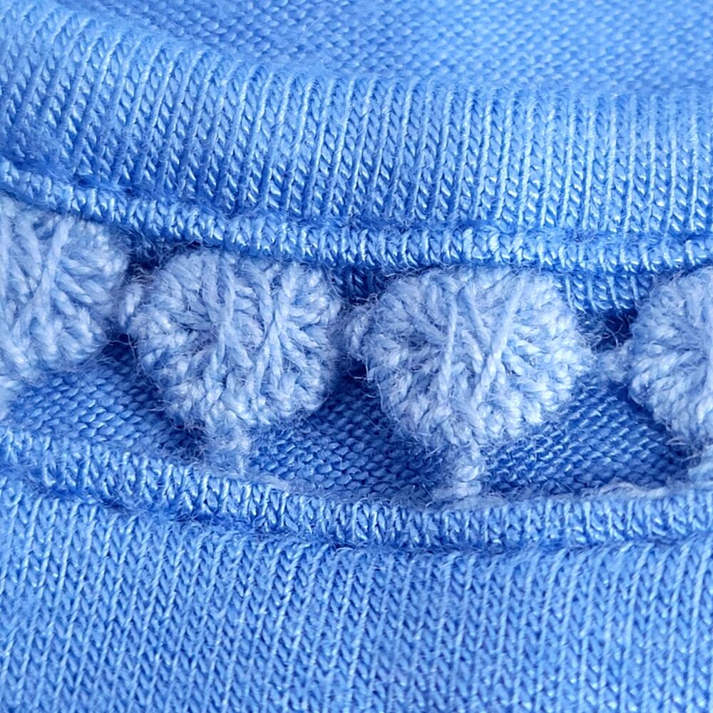 Araxa Blue Crochet Lace Detail Handkerchief Top Size 3X New With Tags!!! - Picture 4 of 7